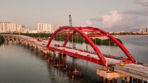 Puente Nichupté de Cancún: así luce a más del 90% de avance 