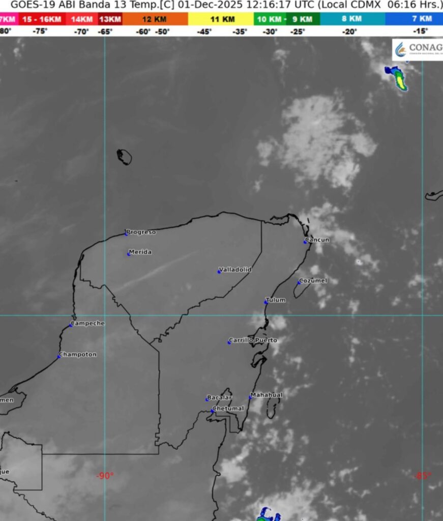 Clima hoy en Cancún y Quintana Roo: Nublado con posibles lluvias 4 Clima