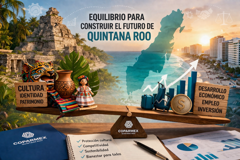 Coparmex advierte retos para conciliar patrimonio cultural y crecimiento económico en Quintana Roo